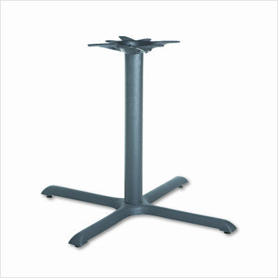 Single column cast iron base, 36WX36DX27-7/8H, black