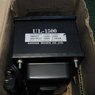 Transformer american to japanese step-down 110V to 100V