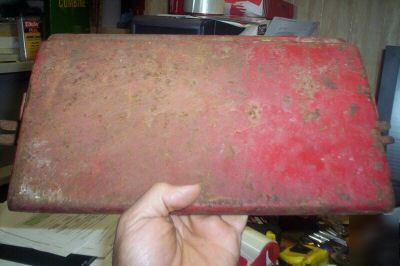 Vintage farmall m sm tractor battery box cover vintage