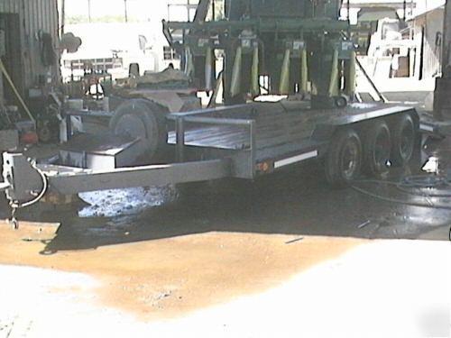 Heavy duty equipment trailer 