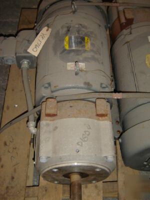 Like new baldor 5 hp dc motor with brake cat# CD9105 - 