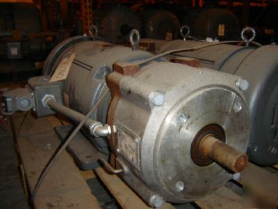 Like new baldor 5 hp dc motor with brake cat# CD9105 - 