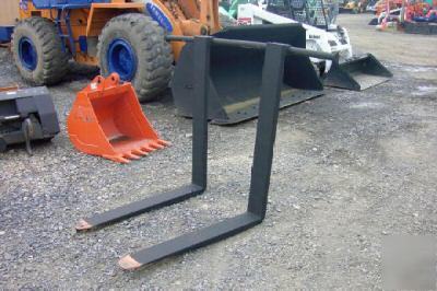 Forks for farm tractor loader backhoe