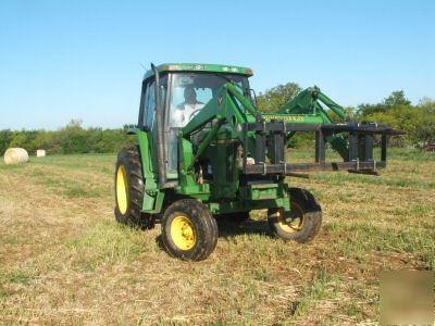 John deere 6200 cab tractor with jd loader