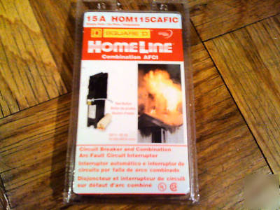 New - homeline afci combo arc fault breaker HOM115CAFI