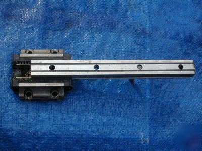 Thk linear rail with bearing block 9â€ used - set of 2