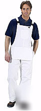 White dungarees bib brace work / painters overalls 38