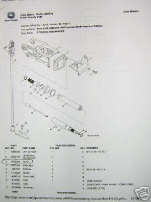 John deere steering column pivot