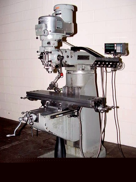 1991 bridgeport vertical milling machine w/sony dro