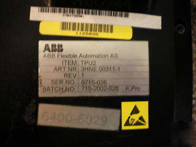 Abb teach pendant, 3HNE00311-1, abb 