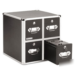 Ideastream fourdrawer cd file cabinet with key lock