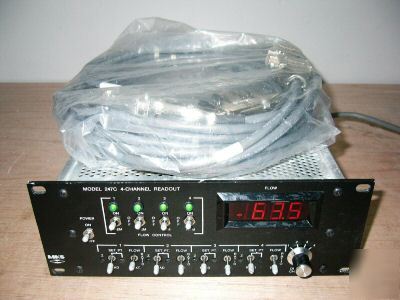 Mks 247C 4 channel power supply readout mass flow 