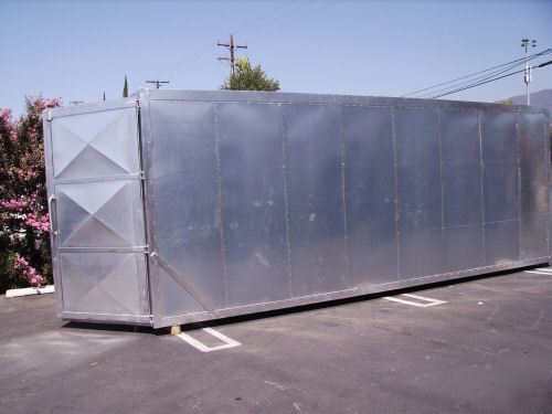 New powder coat batch oven inside 6FT x 6FT x 10FT deep