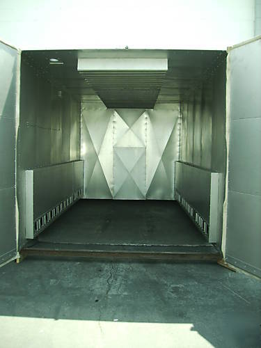 New powder coat batch oven inside 6FT x 6FT x 10FT deep