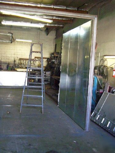 New powder coat batch oven inside 6FT x 6FT x 10FT deep