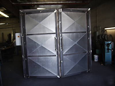 New powder coat batch oven inside 6FT x 6FT x 10FT deep