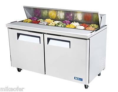 Sandwich salad unit 16-pan turbo air mst-60