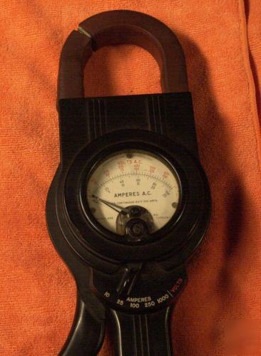 Vintage western electric inductive volt amp meter 633
