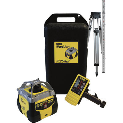 Fatmax self-leveling rotary laser level tripod + rod