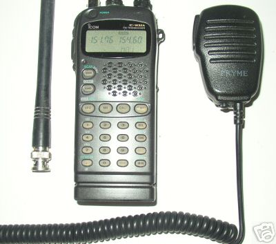 Icom W32A dual band modified tx , speaker mic, 2 batts