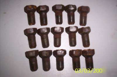 John deere a b g front lug nut bolts qty 15 