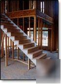 Pre built stairs engineered staircase fabricated stair 