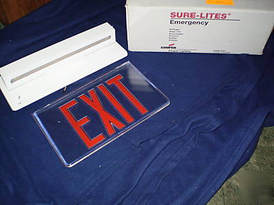 Sure-lites led edge lit exit sign TW7WHR uh-led housing