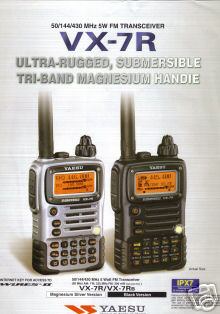 Yaesu vx-7R hand-held 3-band transceiver