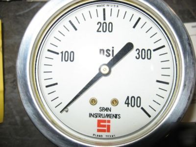 3- span instruments liquid filled pressure gauge 901070