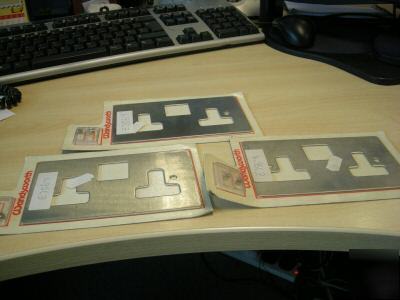 3 x wandsworth 2 gang blank plates