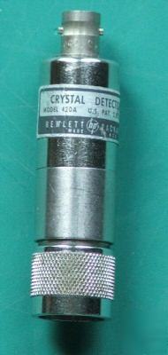 Agilent hp 420A crystal detector tested 