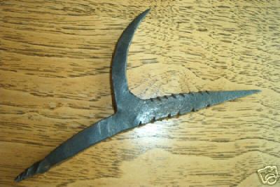 Antique mint iron pike pole logging tool 