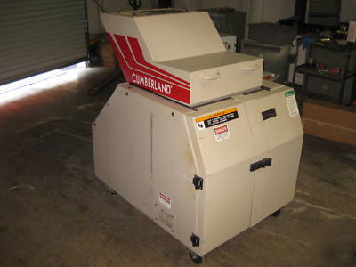 Cumberland grinder 1018X granulator 15 hp h p 460V 3PH