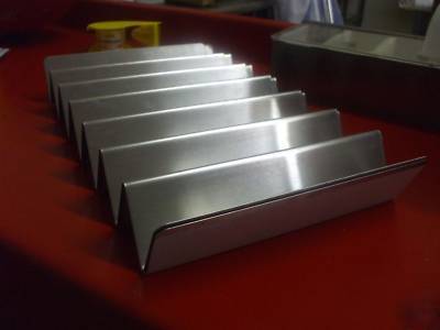 Extra large stainless steel taco make up tray