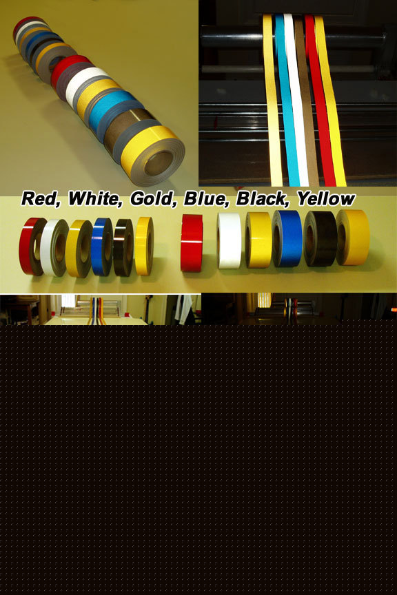 Gold reflective pinstripe pinstriping tape 1/4