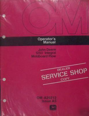 John deere 1250 moldboard plow operator manual