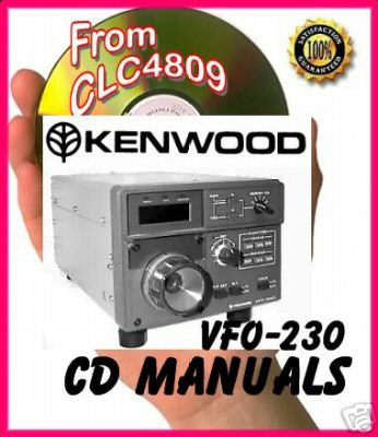 Kenwood remote vfo-230 cd manual + service pages VFO230