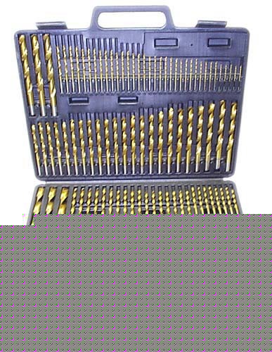 New 115 pc piece titanium drill bits set case box-brand 