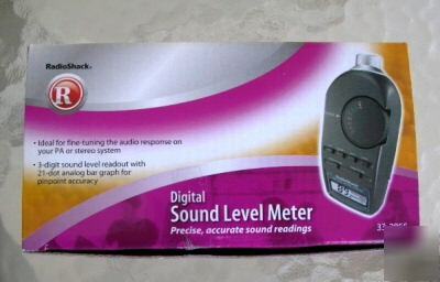 New brand radio shack digital sound level meter 33-2055