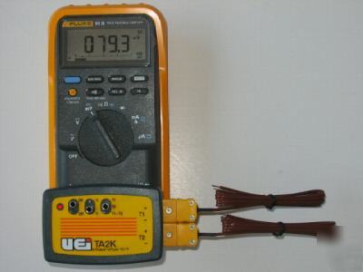 New dual input temperature adapter + k probes fluke