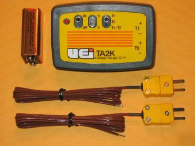 New dual input temperature adapter + k probes fluke