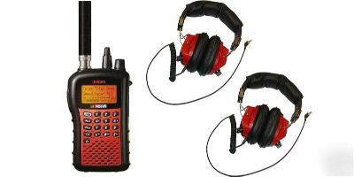 New uniden SC230 nascar race scanner with 2 headsets
