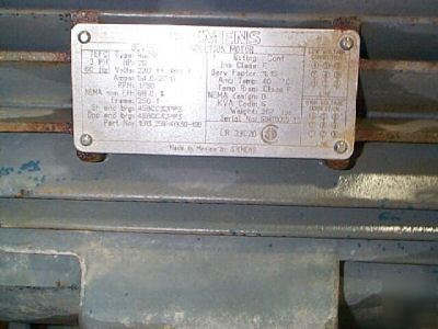 Siemens severe duty induction motor 20HP