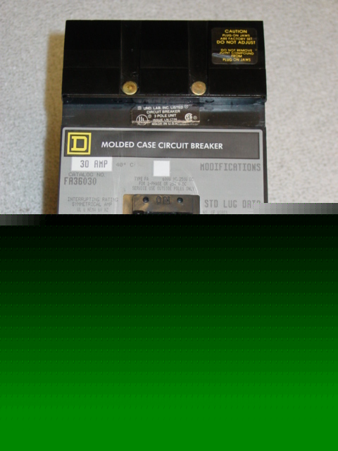 Square d 30 amp i-line breaker FA36030 - 600 vac