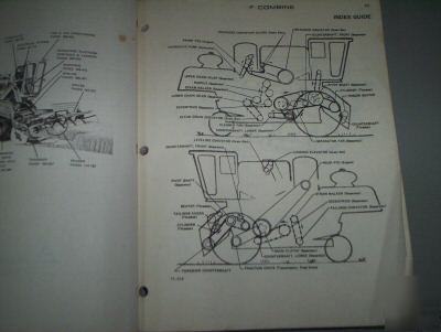 Vintage allis-chalmers f series combine parts cat 1975