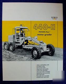 Wabco 440-h power-flow motor grader brochure 1967