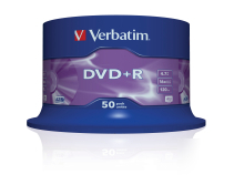 New verbatim dvd+r 16X 50 pack spindle