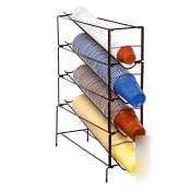 Dispense rite black cup dispensing rack 4 sec.