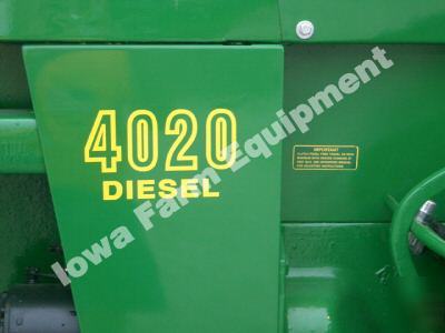 John deere decal set for 2010 gas or diesel tractors