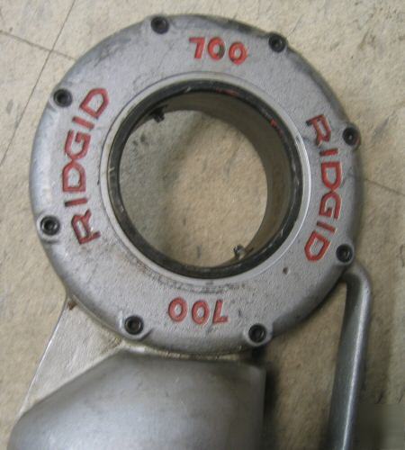 Ridgid 700 geared pipe threader threading